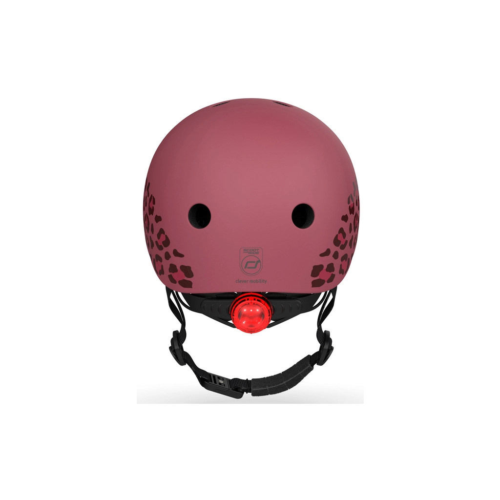 Шолом Scoot&Ride вишневий з ліхтариком 45-51см (SR-181206-WILDCAT) - зображення 3