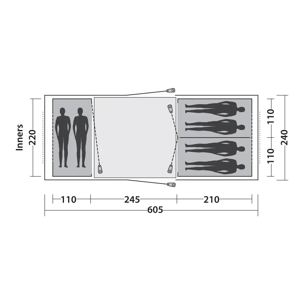 Намет Easy Camp Huntsville Twin 600 Green/Grey (929579) - зображення 12
