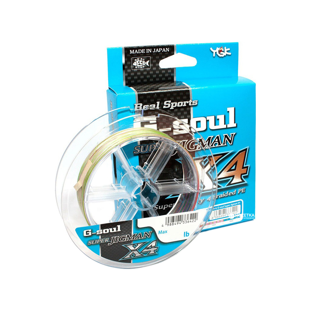 Шнур YGK Super Jig Man X4 200m Multi Color 0.5/0.117mm 10lb (5545.00.51) - зображення 1