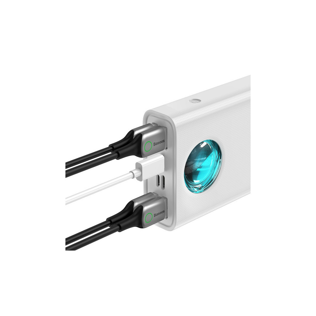 Батарея універсальна Baseus Amblight 30000mAh 65W, 6A, QC3.0, PD3.0, cable Type-C/100W (PPLG-A02) - зображення 2