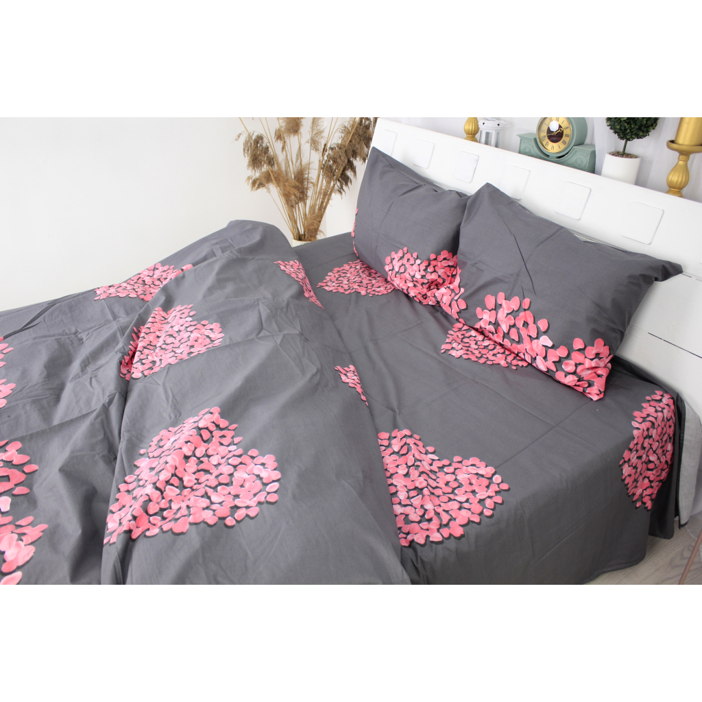 Постільна білизна MirSon Сатин 22-1290 Heart of flowers King Size (2200003605655) - зображення 3