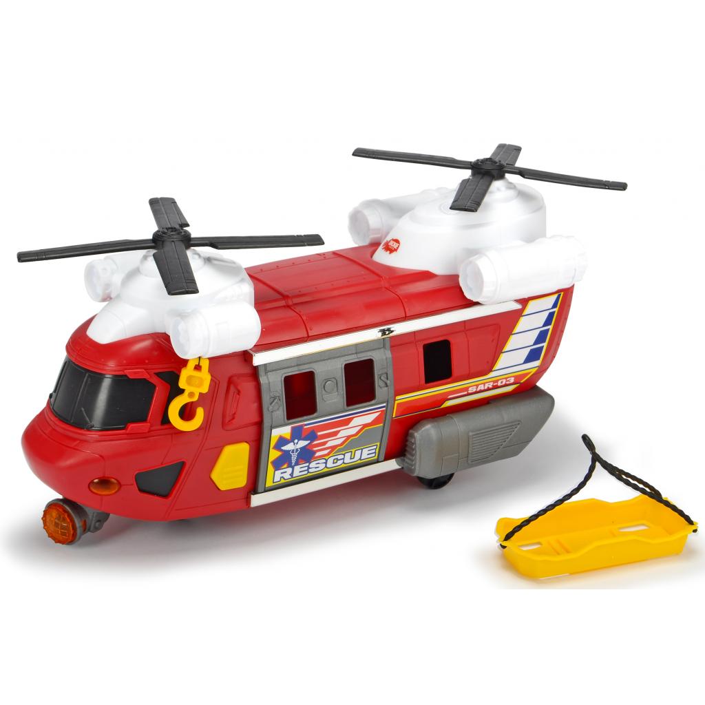 Спецтехніка Dickie Toys Гелікоптер Рятувальна служба з лебідкою, звуком, світловим е (3306009) - изображение 1