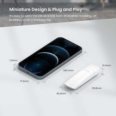 Бездротовий адаптер Tenda U18 (AX1800) - picture 5