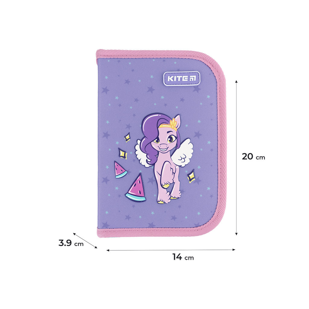 Пенал Kite My Little Pony LP24-622, 1 відділення, 2 відвороти (LP24-622) - зображення 2