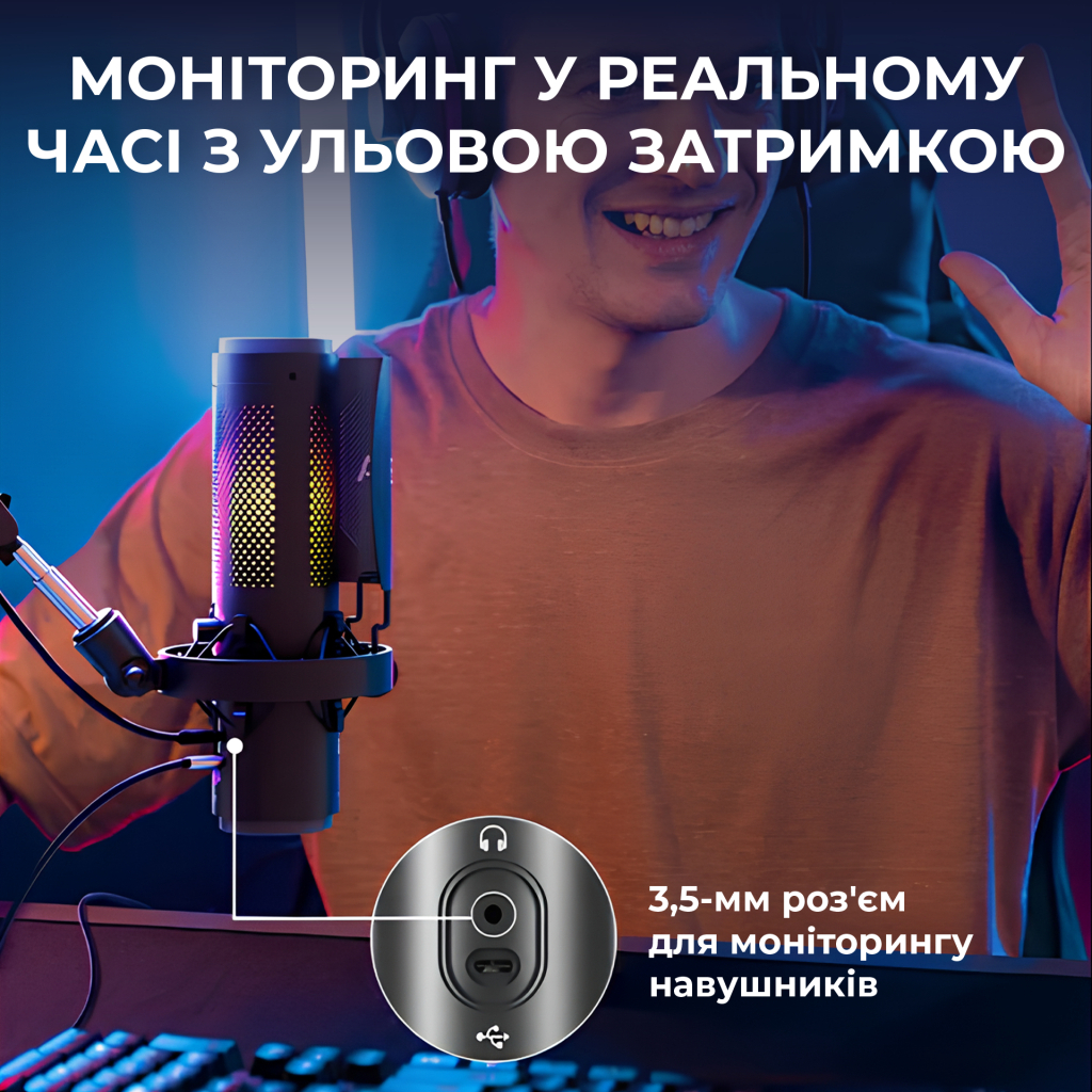 Мікрофон Boya K9 RGBType-C/3,5 мм Black (BOYA K9) - изображение 12