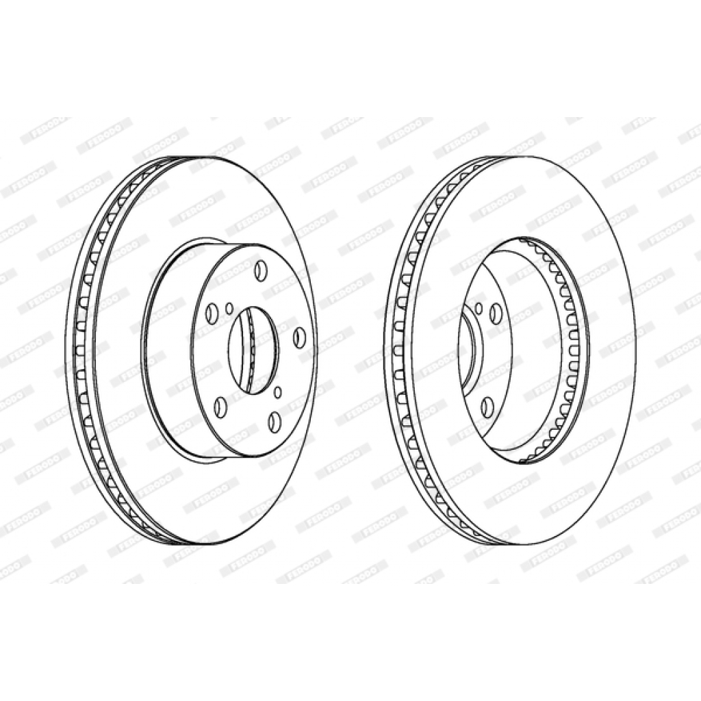 Гальмівний диск FERODO DDF1216 - зображення 1