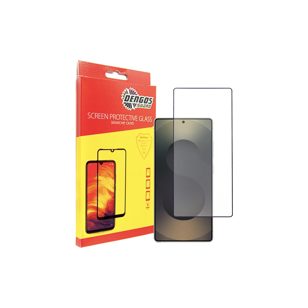 Скло захисне Dengos Full Glue Samsung Galaxy S25 Ultra (black) (TGFG-391) - зображення 1