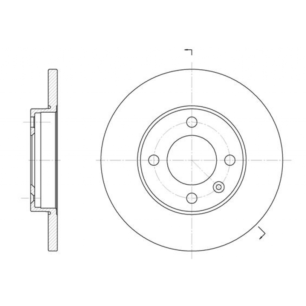 Гальмівний диск REMSA 6088.01 - зображення 1