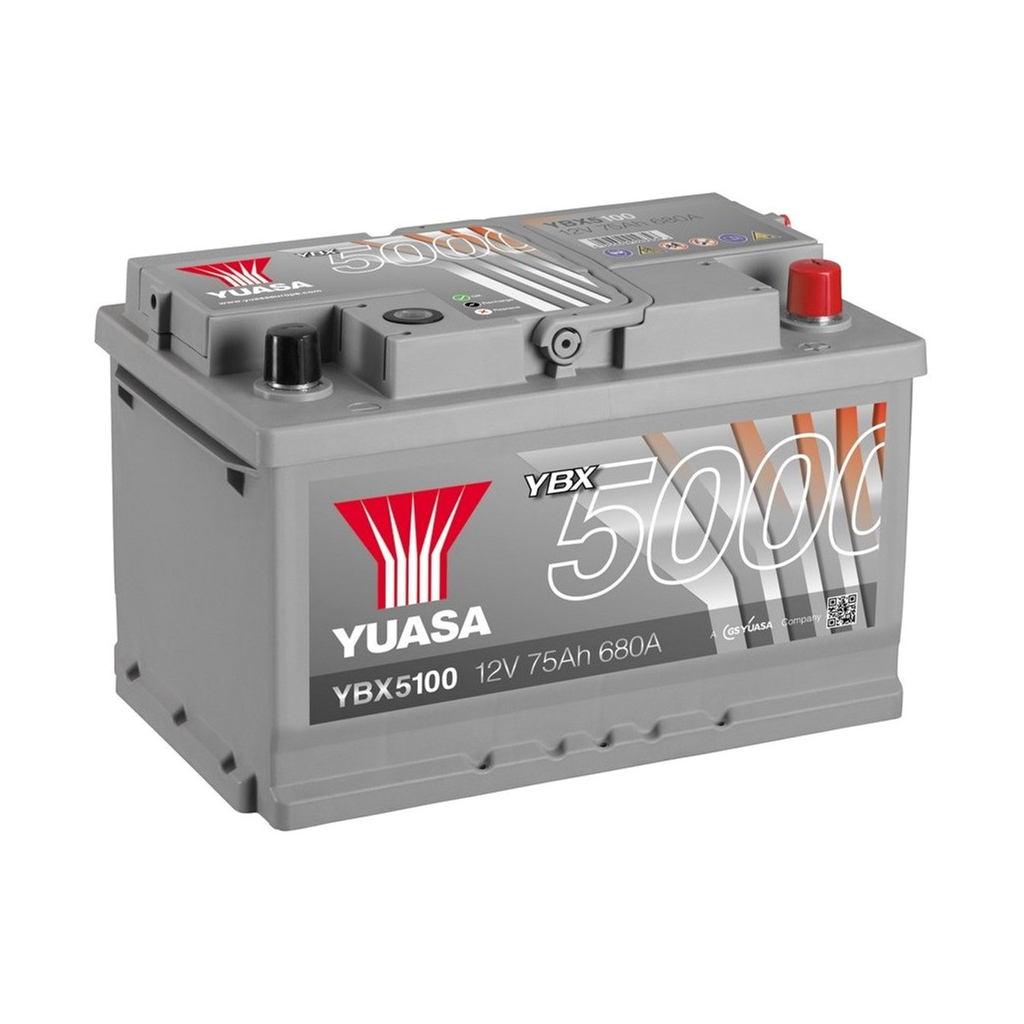 Акумулятор автомобільний Yuasa 12V 75Ah Silver High Performance Battery (YBX5100) - зображення 1