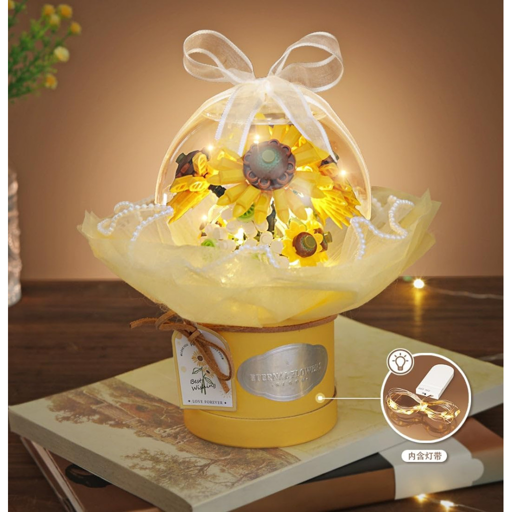 Конструктор LOZ mini букет, квіткова композиція, хризантема, маргаритка (1299) - зображення 3