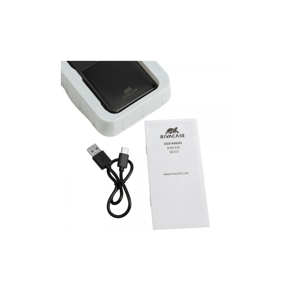 Батарея універсальна RivaCase 20000mA, PD/18W, QC/3.0/18W (RIVAPOWER VA2571 (Black)) - изображение 11