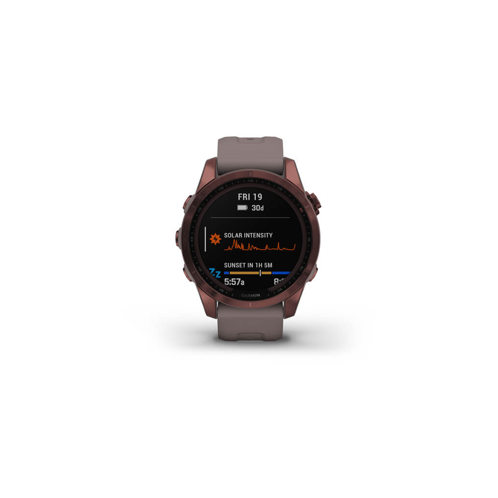 Смарт-годинник Garmin fenix 7S Sapphire Sol, Dark Bronze Ti w/ Shale Gray Band, GPS (010-02539-29) - зображення 2