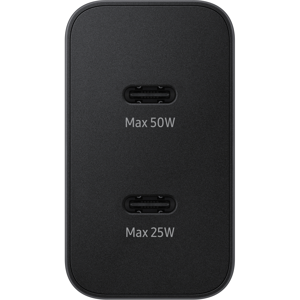 Зарядний пристрій Samsung 50W 2xUSB-С + cableUSB-C to USB-C 1.8m black (EP-T5020XBEGEU) - зображення 3