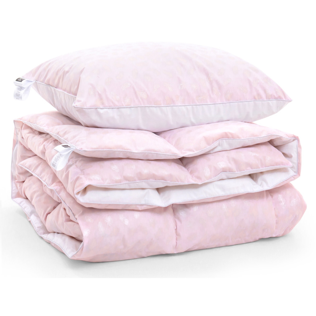 Ковдра MirSon Набір №2170 Bio-Pink Зима 90% пух 155х215 + подушка (2200003025637) - зображення 3