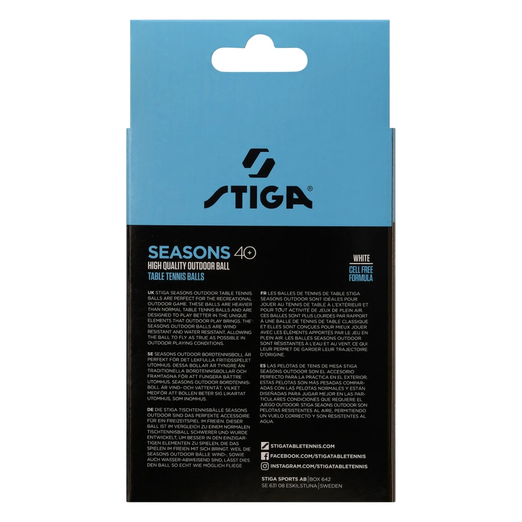 М'ячик для настільного теніса Stiga Seasons White 12 шт (1110-2810-12) (931162) - зображення 4