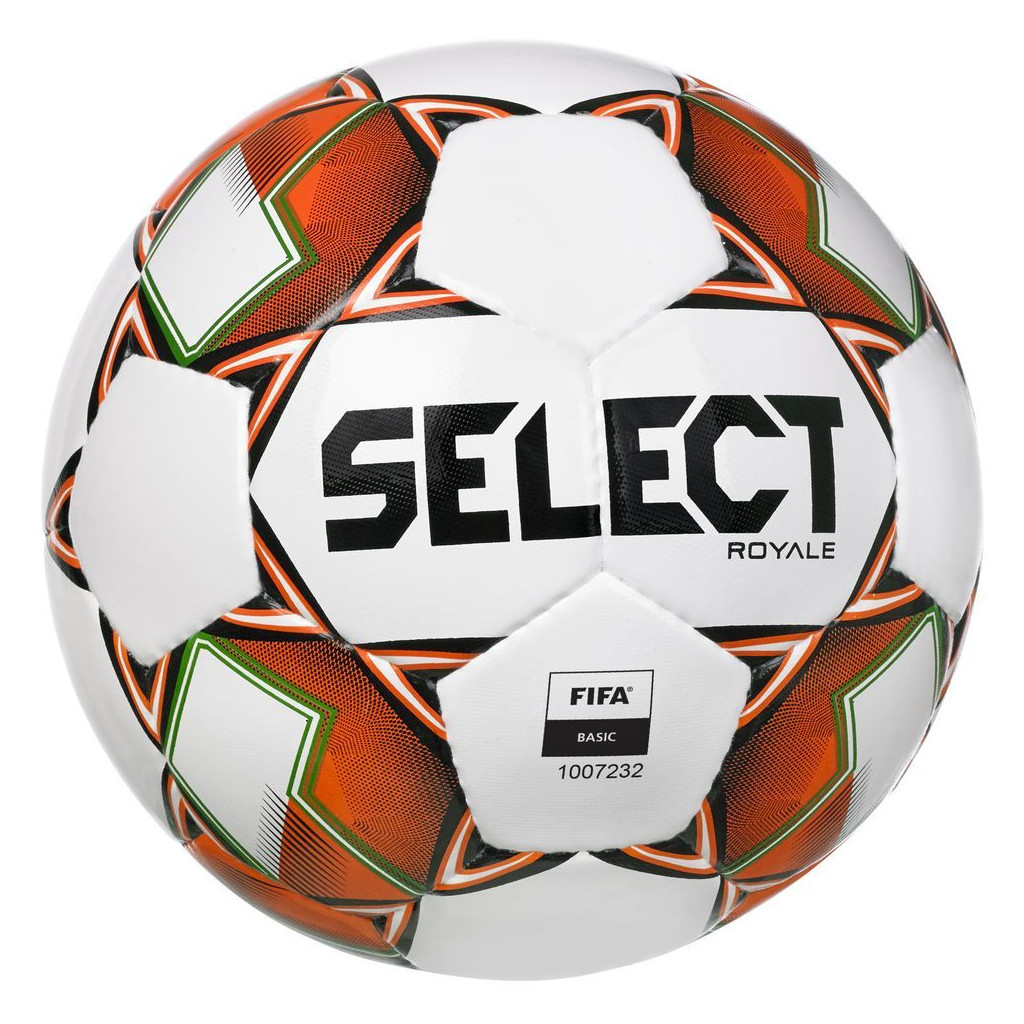М'яч футбольний Select Royale FIFA Basic v22 біло-помаранчовий Уні 5 (5703543290888) - зображення 1