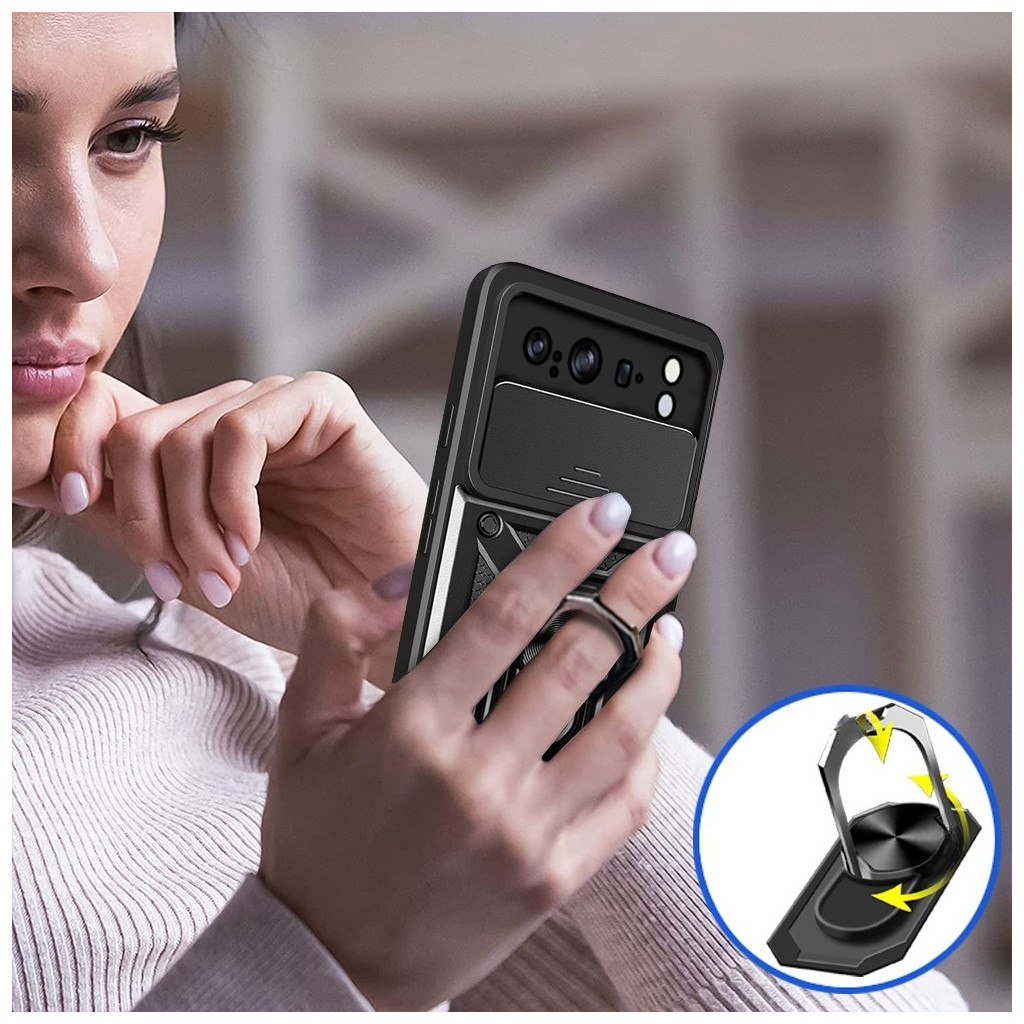 Чохол до мобільного телефона BeCover Military Google Pixel 8 Pro Black (710665) - зображення 3