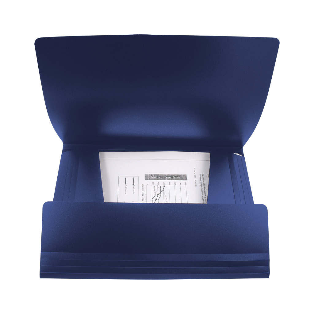 Папка на резинках Axent A4 500 мкм blue (1508-02-A) - зображення 2