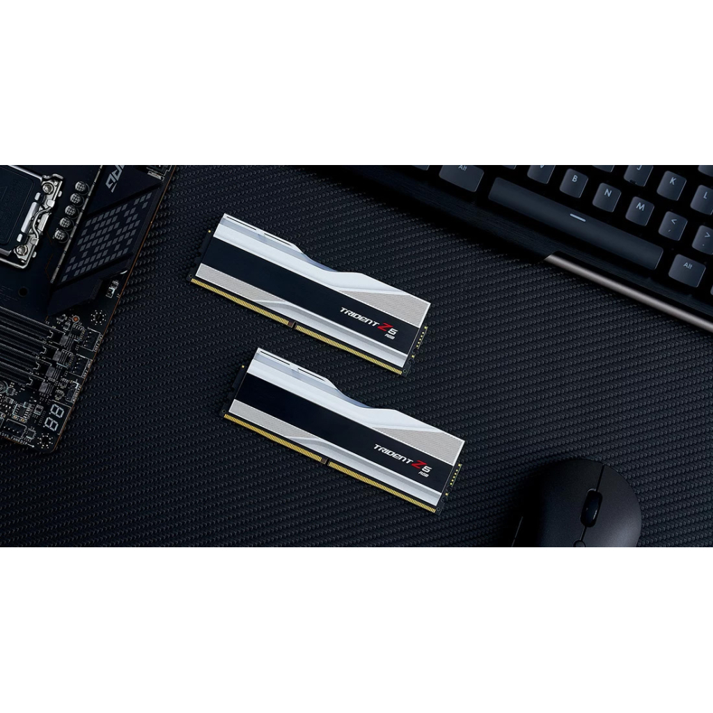 Модуль пам'яті для комп'ютера DDR5 64GB (2x32GB) 6000 Trident Z5 RGB Silver G.Skill (F5-6000J3238G32GX2-TZ5RS) - зображення 6