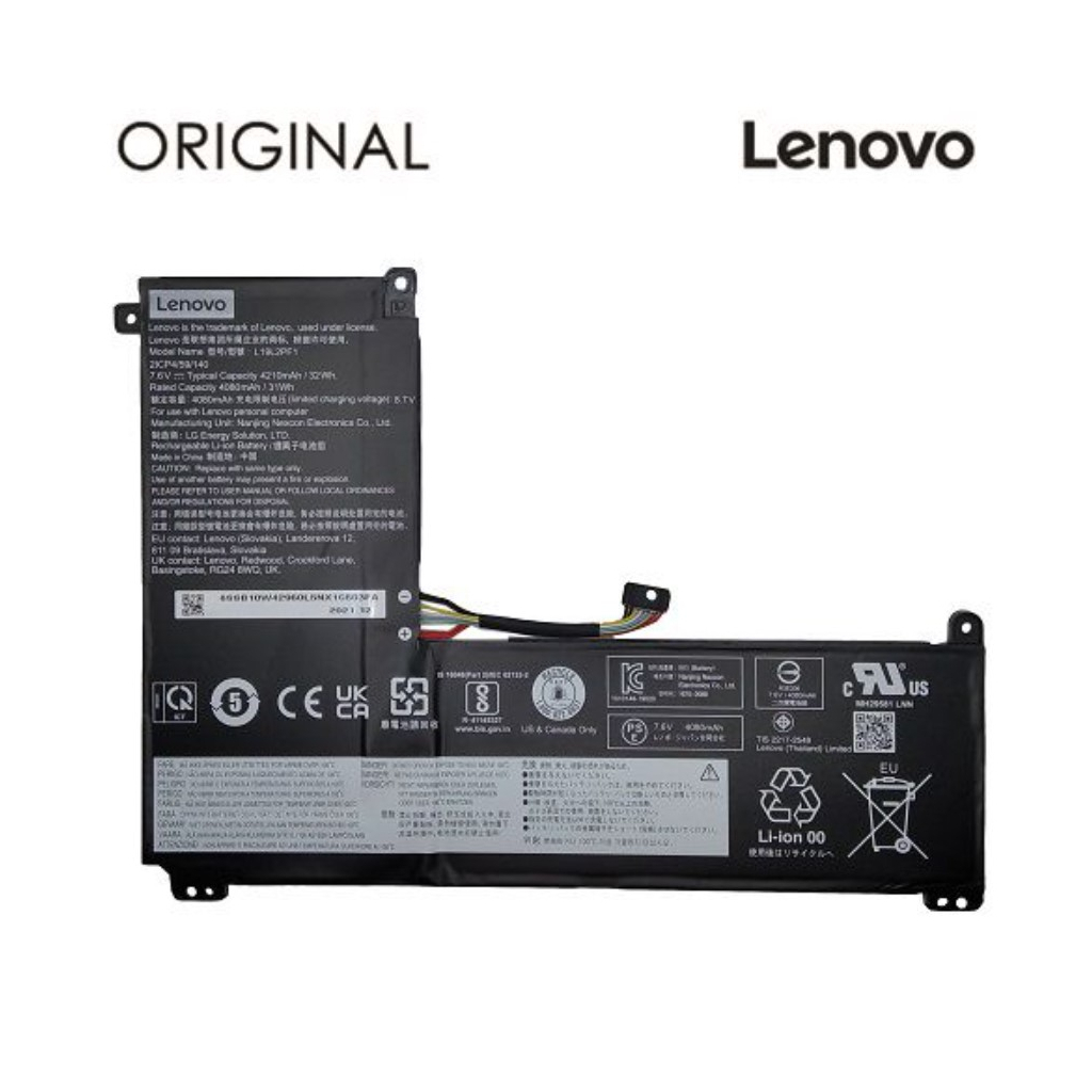 Акумулятор до ноутбука Lenovo IdeaPad 1-11IGL05 (L19M2PF1) 7.5V 4270mAh (NB481330) - зображення 1