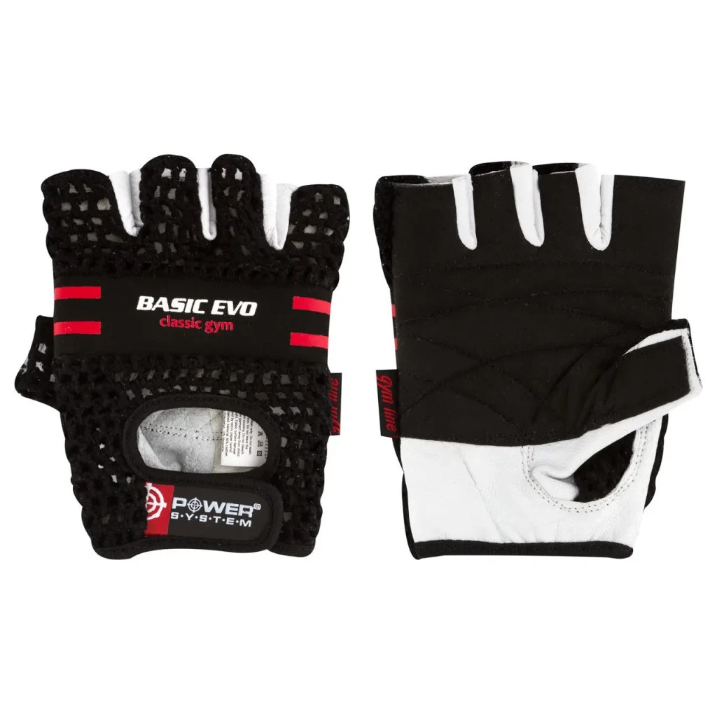 Рукавички для фітнесу Power System Basic EVO PS-2100 Black Red Line XL (PS_2100E_XL_Black/Red) - зображення 2