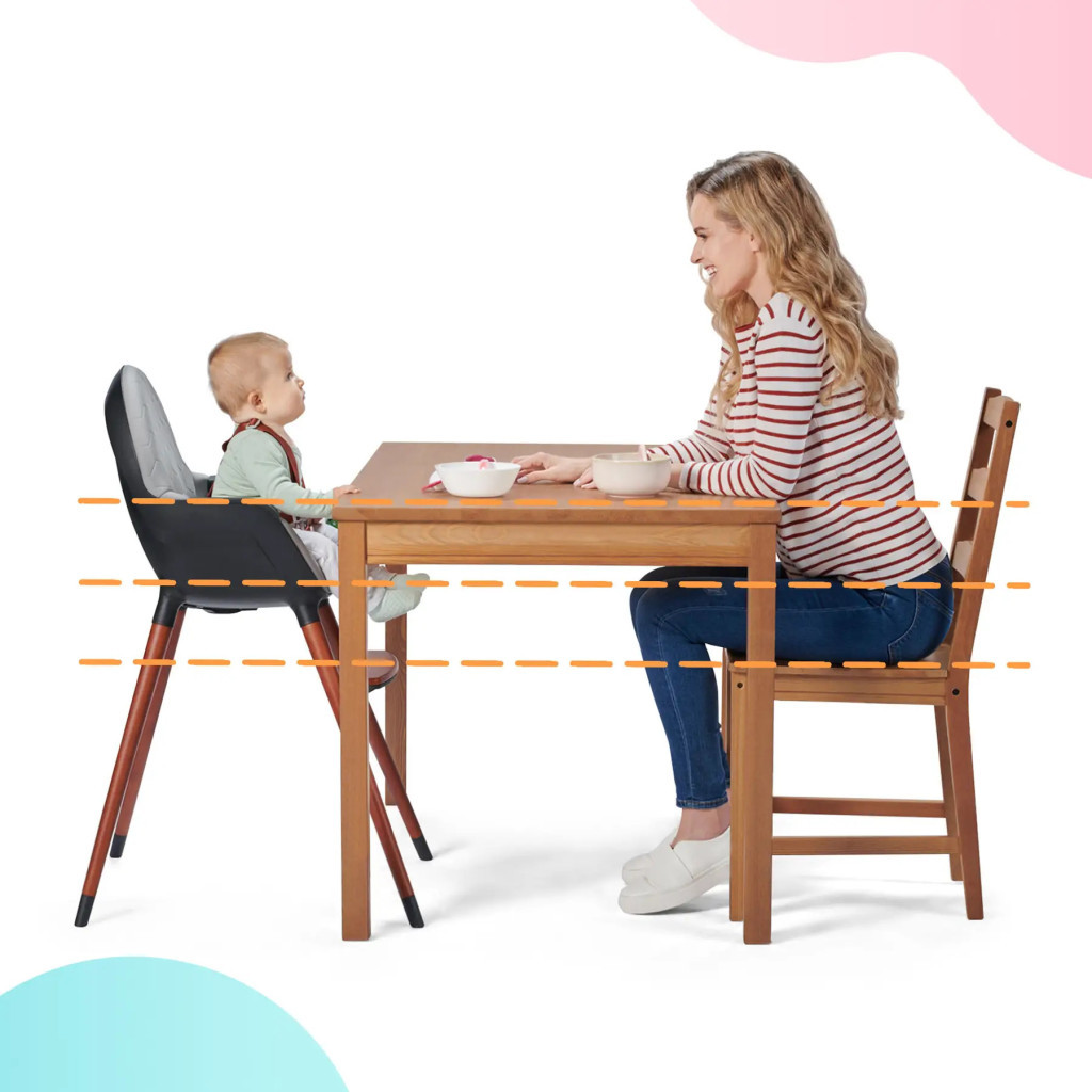 Стілець для годування Kinderkraft 2 в 1 Finix Grey (5902533918515) - зображення 9