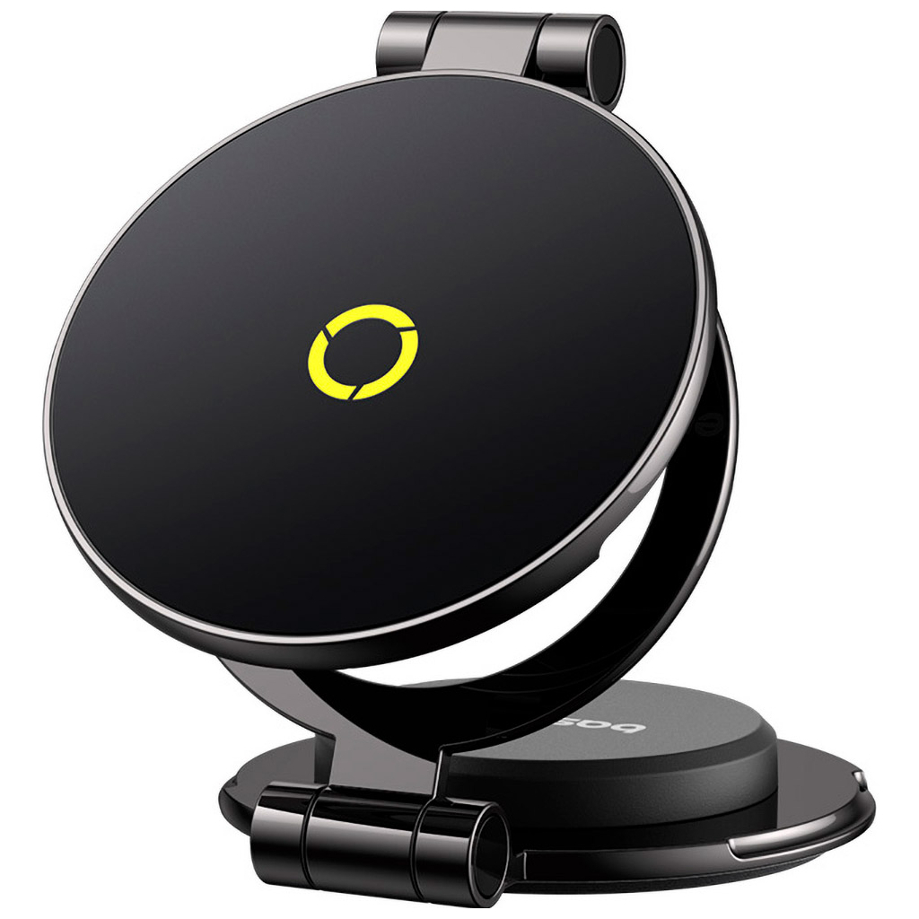 Універсальний автотримач Baseus MagPro Series II Magnetic Car Mount Stick-on Version Cosmic Black (C40172900121-00) - изображение 4