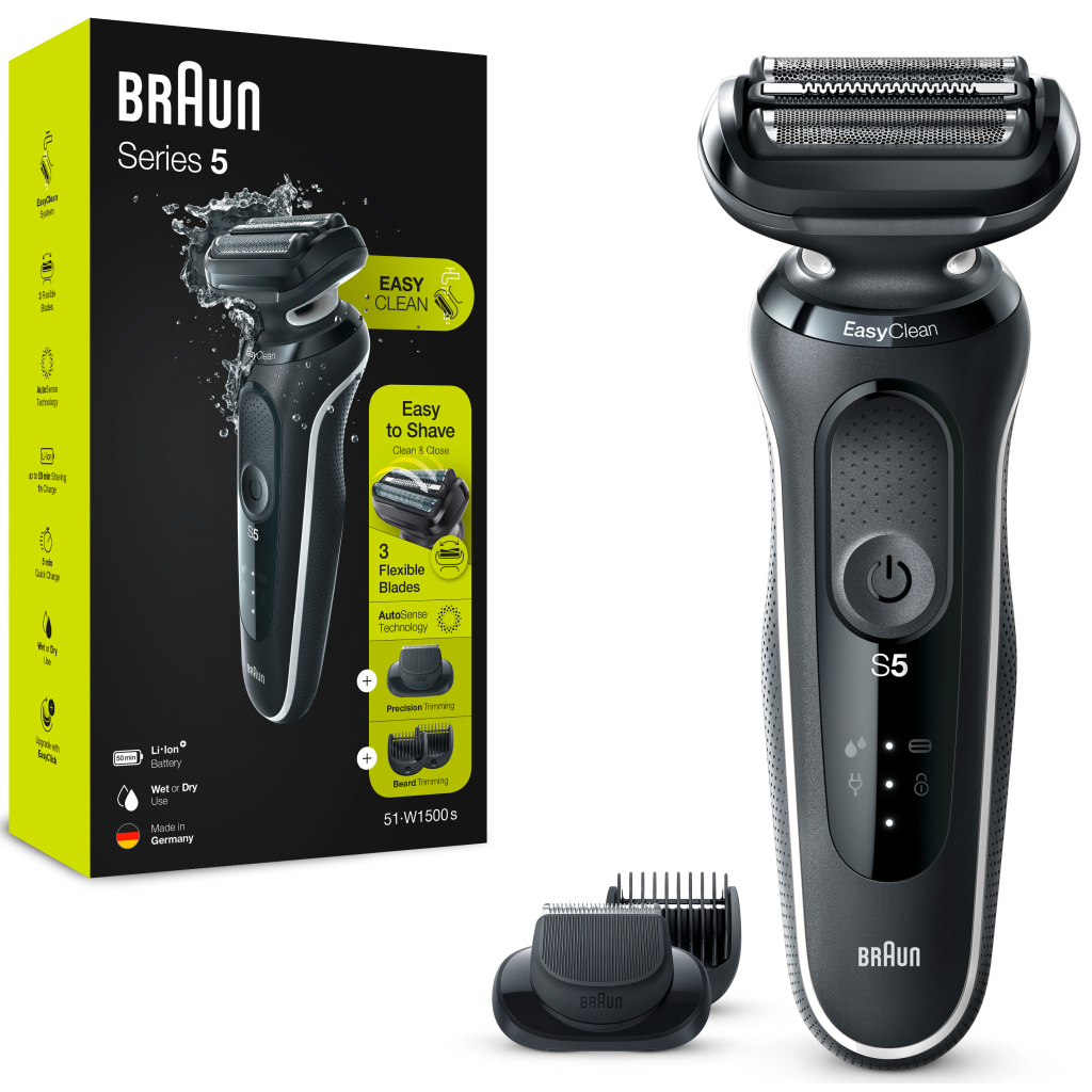 Електробритва Braun Series 5 51-W1500s BLACK / WHITE - зображення 2