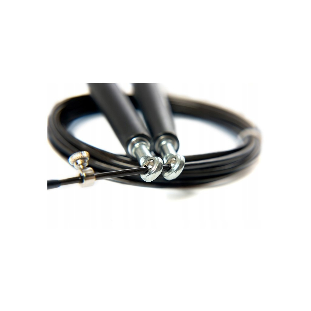 Скакалка EDGE Premium Rope ESK-5 швидкісна 3м Чорна (ESK-5 BLACK) - зображення 3