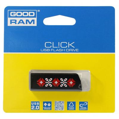 USB флеш накопичувач Goodram 16GB CL!CK UKRAINE Black USB 2.0 (UCL2-0160K0R11-L) - зображення 2