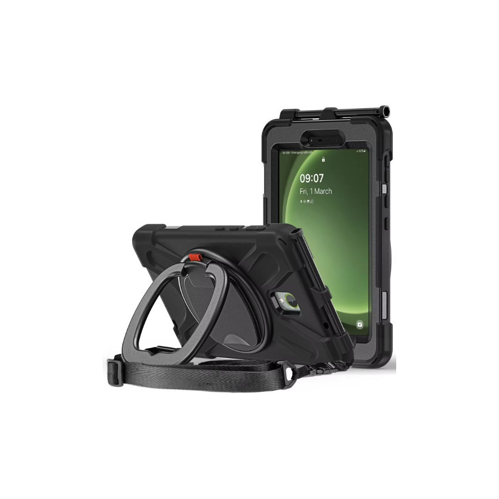 Чохол до планшета BeCover Heavy Duty Case With Stand Holder Samsung Galaxy Tab Active 5 SM-X306B 8" Black (710950) - зображення 3