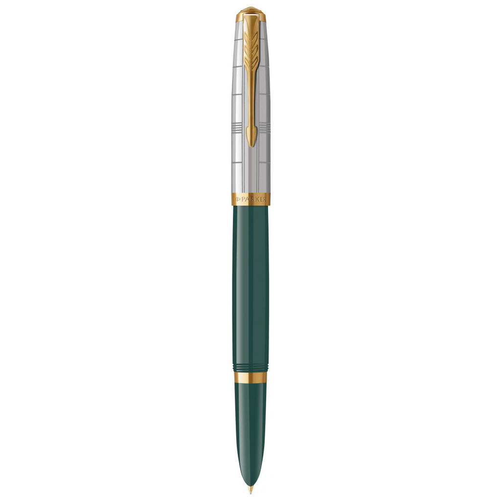 Ручка пір'яна Parker PARKER 51 Premium Forest Green GT  FP F (56 311) - зображення 1