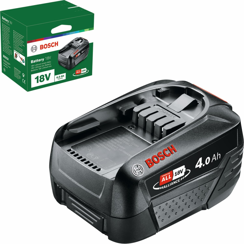 Акумулятор до електроінструменту Bosch PBA, 18V, 4Ah, 0.7кг (1.600.A01.1T8) - изображение 4