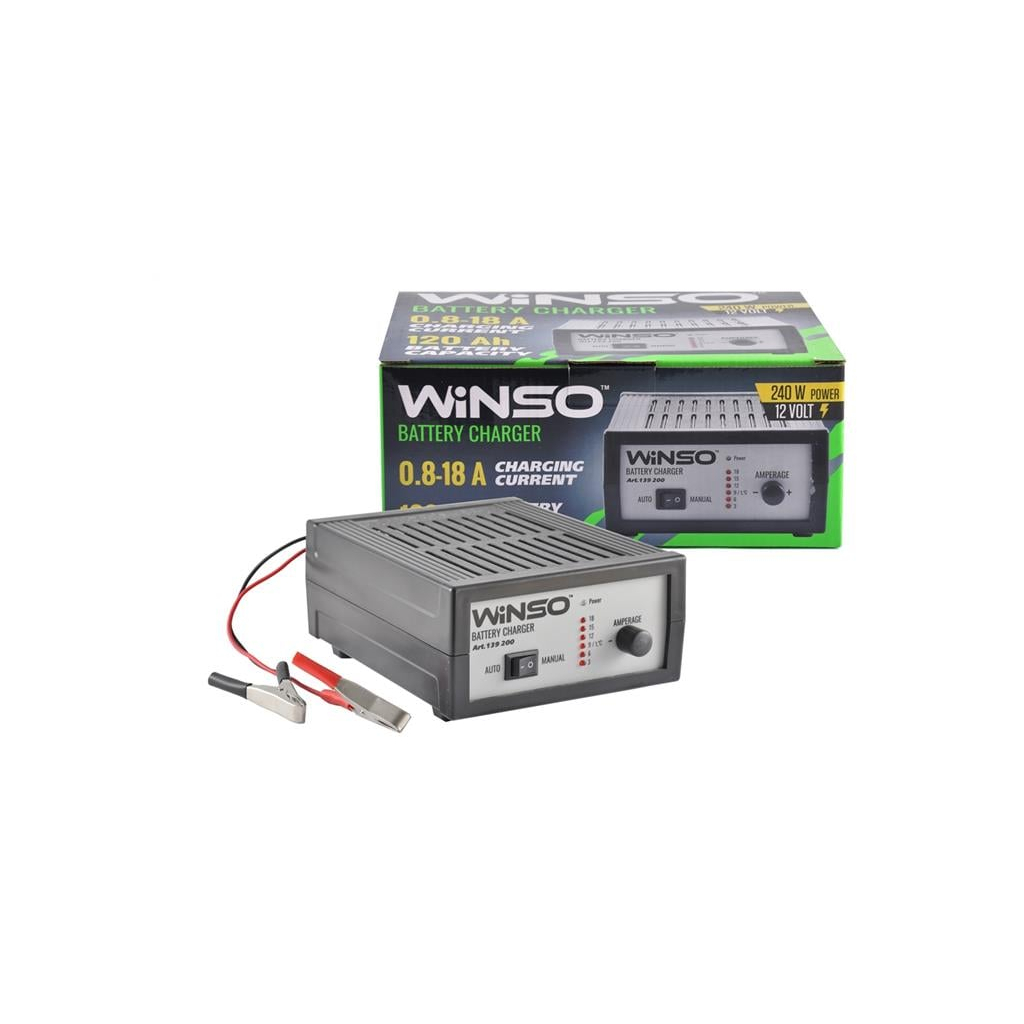 Зарядний пристрій для автомобільного акумулятора WINSO 139200 - зображення 2