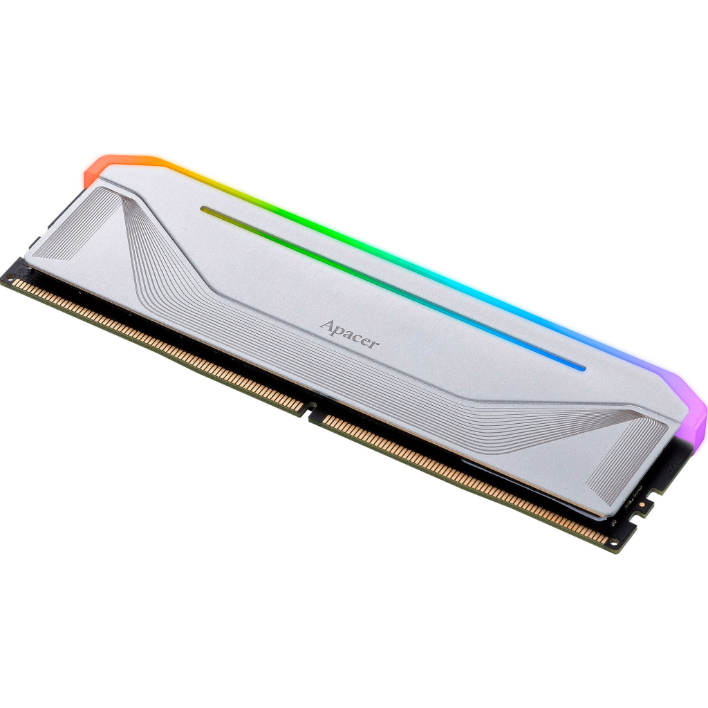 Модуль пам'яті для комп'ютера DDR5 32GB (2x16GB) 5200 MHz NOX RGB Silver Apacer (AH5U32G52C522NWAA-2) - зображення 2