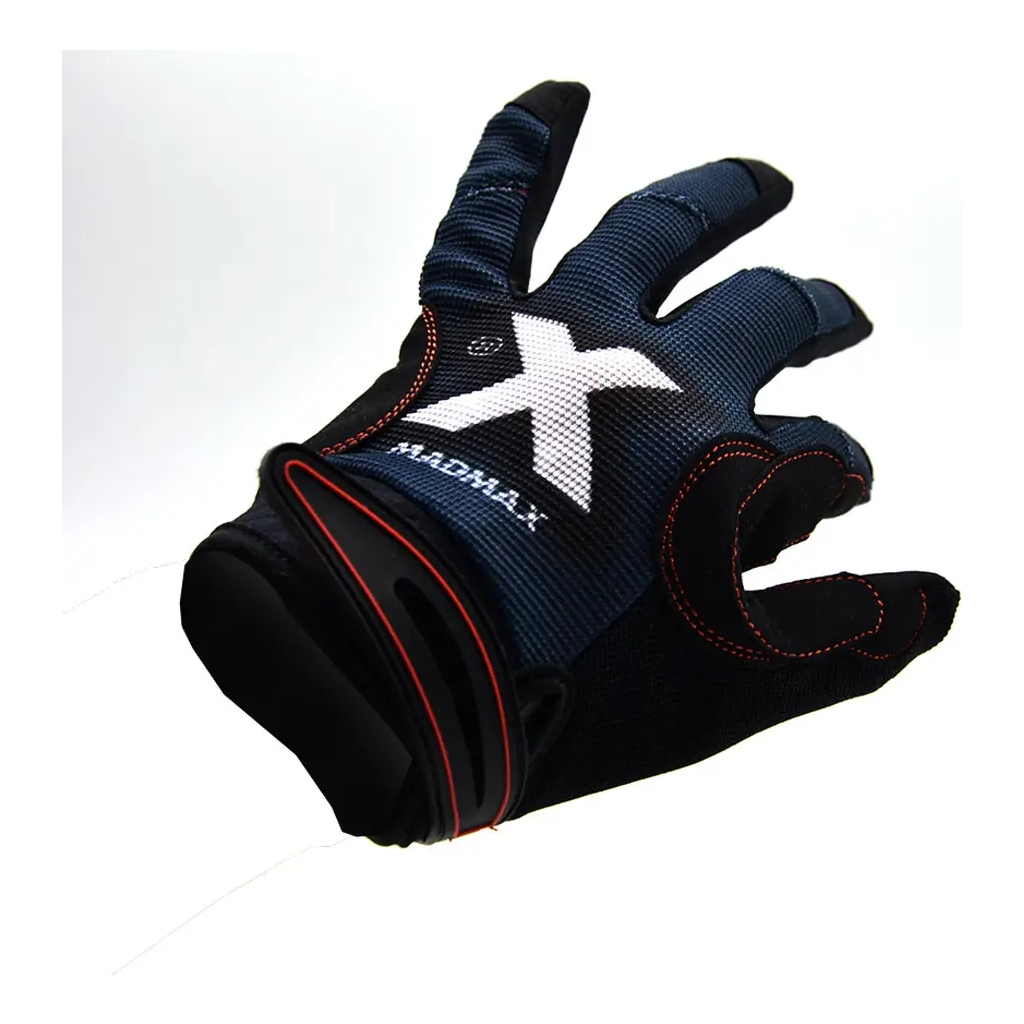 Рукавички для фітнесу MadMax MXG-102 X Gloves Black/Grey/White L (MXG-102-GRY_L) - зображення 7