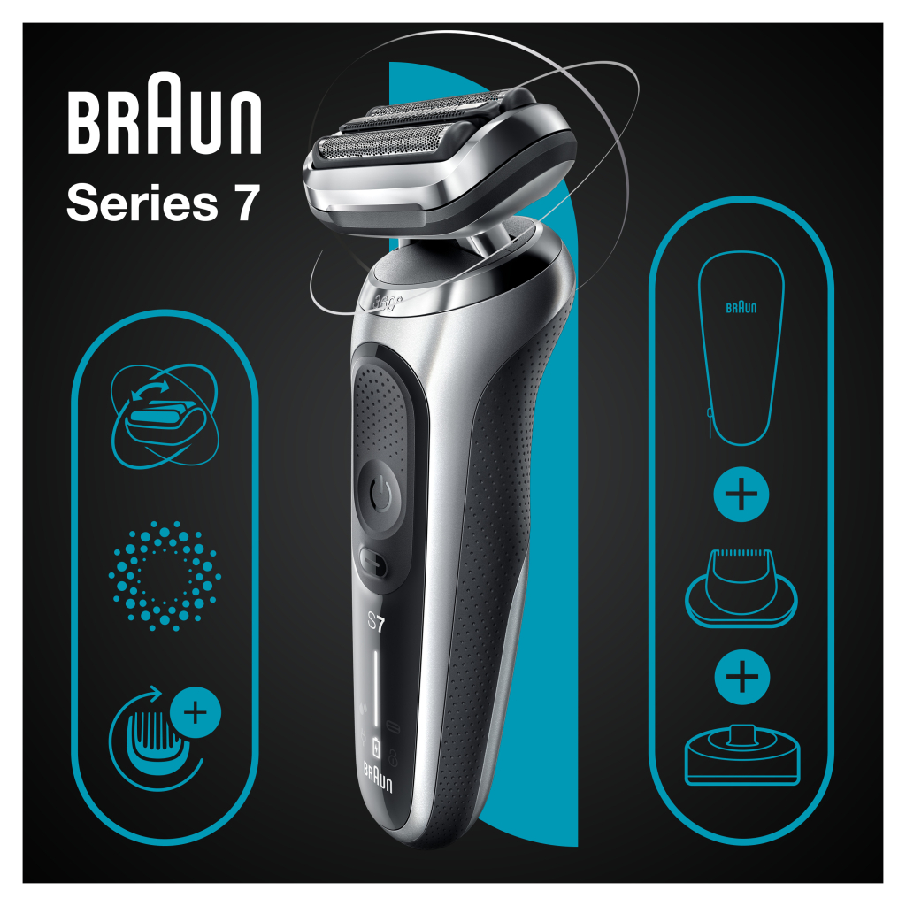 Електробритва Braun Series 7 71-S4200cs SILVER / BLACK - зображення 6