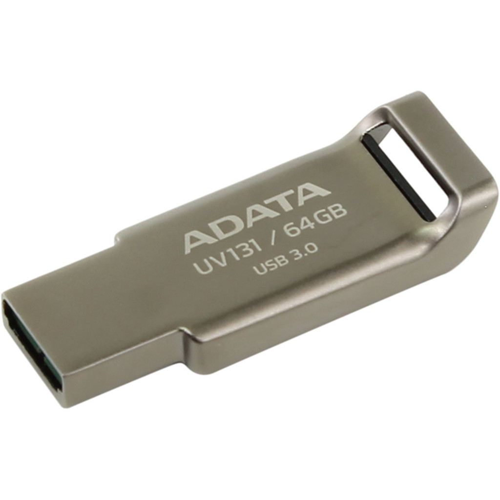USB флеш накопичувач ADATA 64GB UV131 Metallic USB 3.0 (AUV131-64G-RGY) - зображення 3