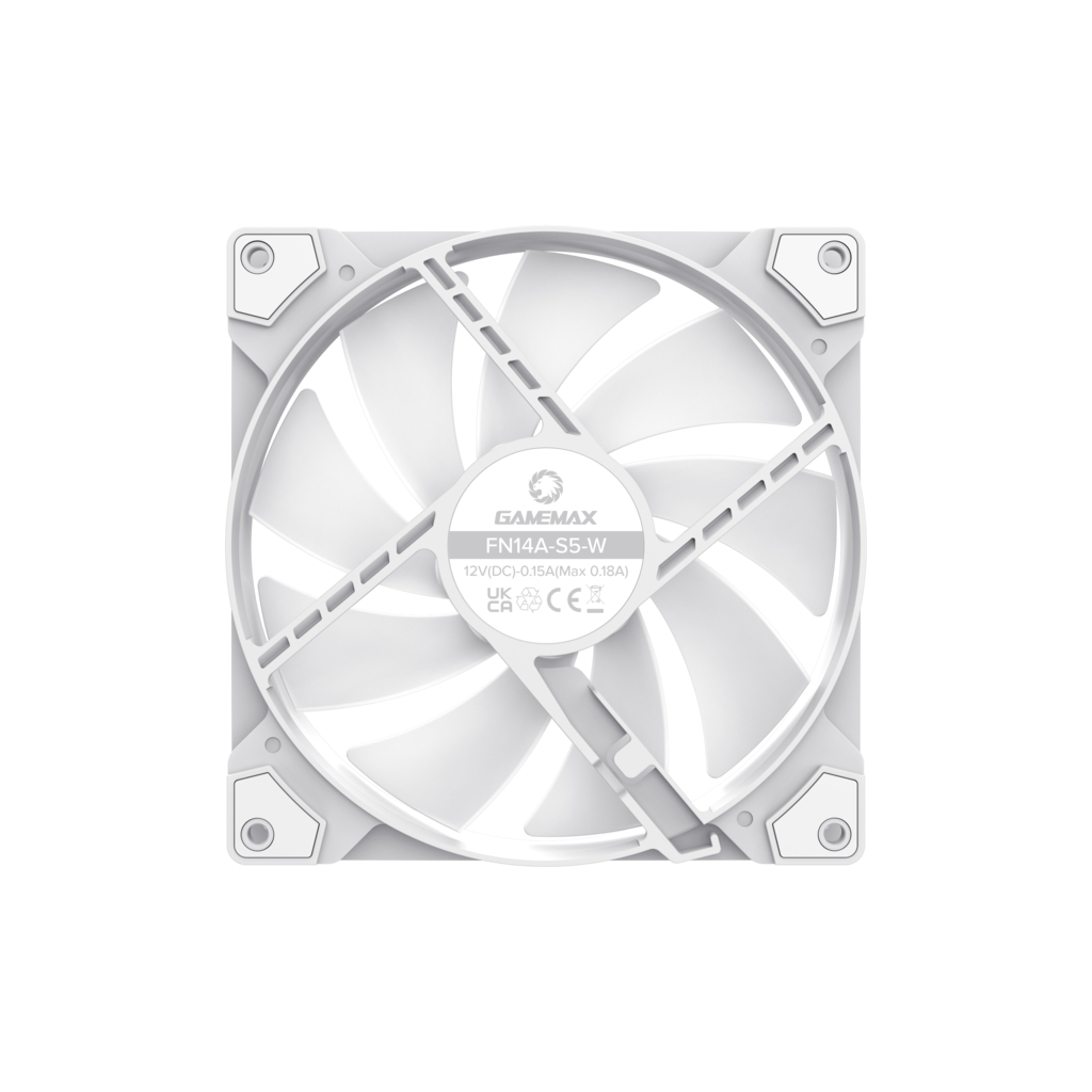 Кулер до корпусу Gamemax FN14A-S5-W - зображення 8