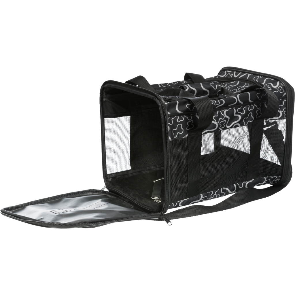 Переноска для тварин Trixie Adrina Carrier 26x27х42 см (чорна з сірим) (4011905028897) - зображення 2