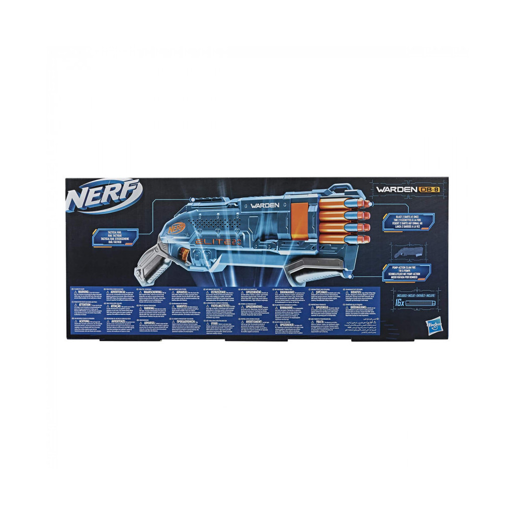 Іграшкова зброя Hasbro Nerf Elite 2.0 Warden DB-8 (6282751) - зображення 5
