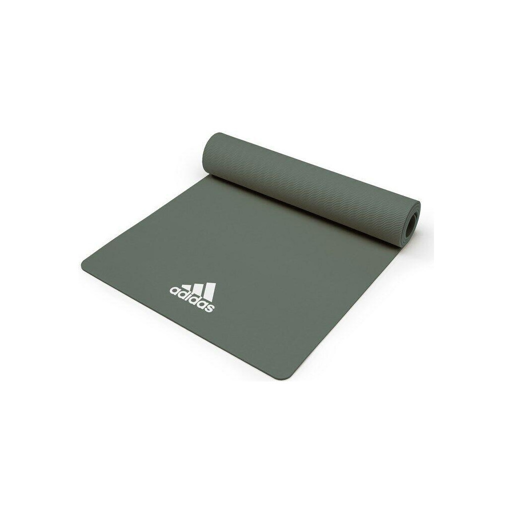 Килимок для йоги Adidas Yoga Mat Уні 176 х 61 х 0,8 см Темно-зелений (ADYG-10100RG) - зображення 2