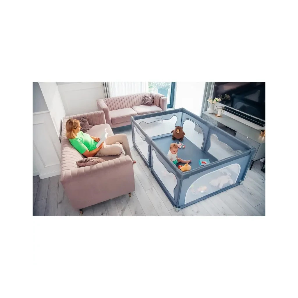 Дитячий манеж Lionelo Willow Grey Concrete (LO-WILLOW GREY CONCRETE) - зображення 9