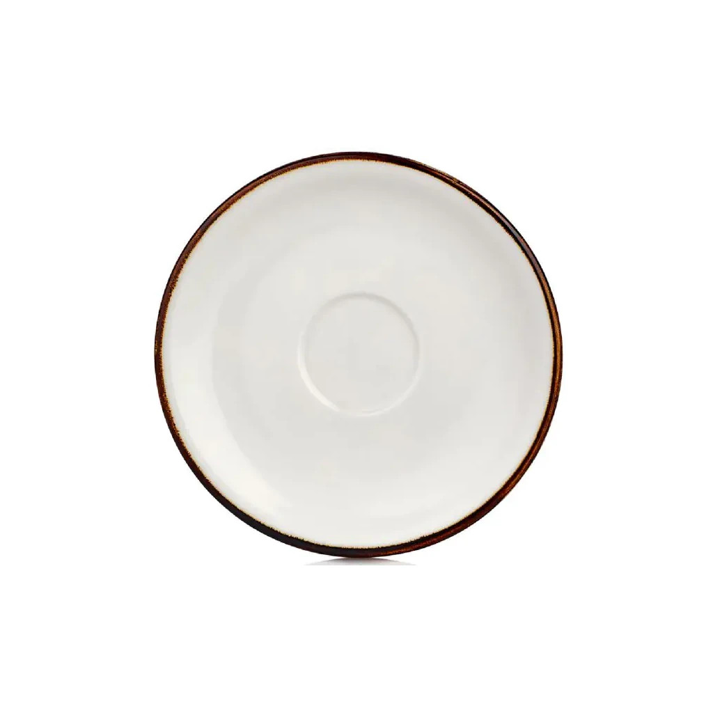 Блюдце By Bone Harmony Gleam 16 см під чашки 220 і 280 мл (HA-GL-ZT-01-CT) - зображення 1