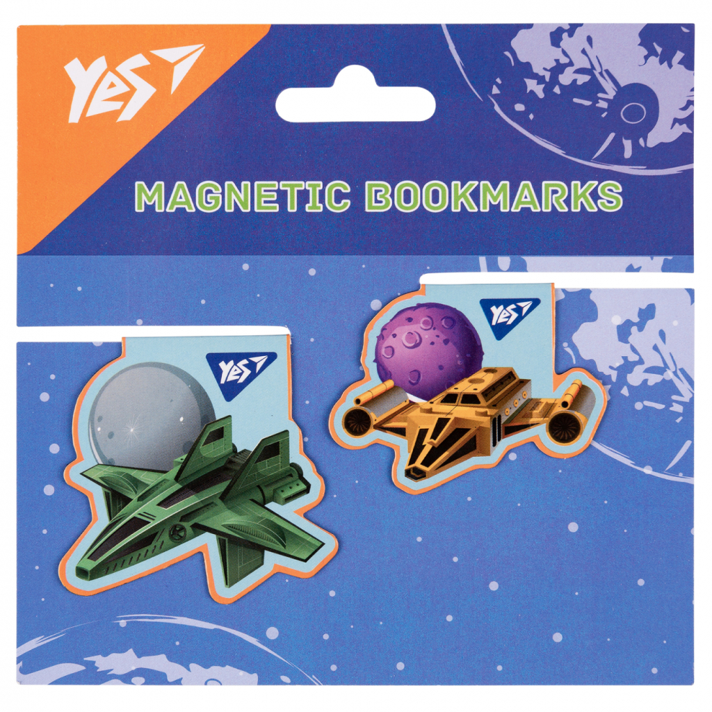 Закладки для книг Yes магнітні Super Space, 2шт (708116) - зображення 2