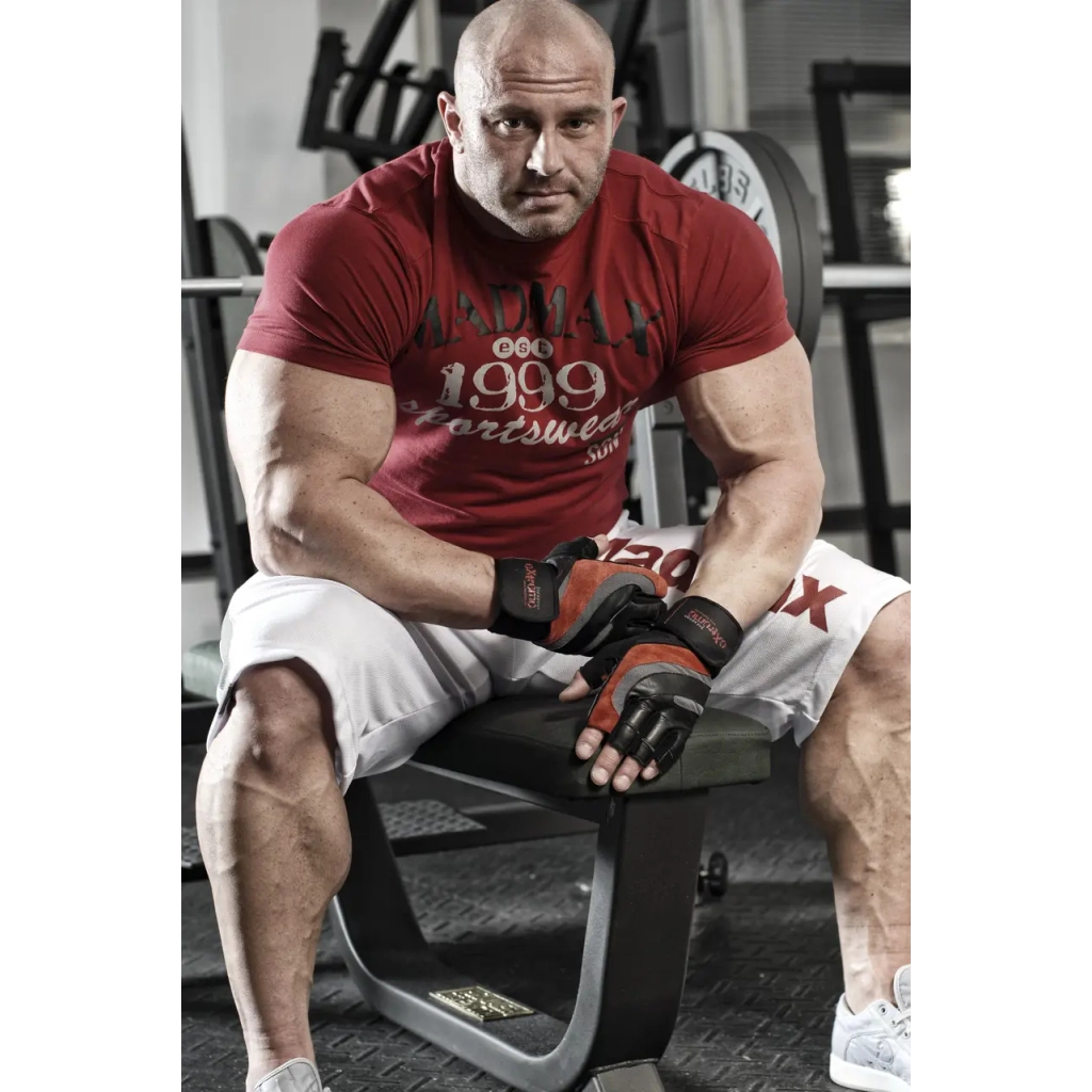 Рукавички для фітнесу MadMax MFG-568 Extreme 2nd edition Black/Red M (MFG-568_M) - зображення 10