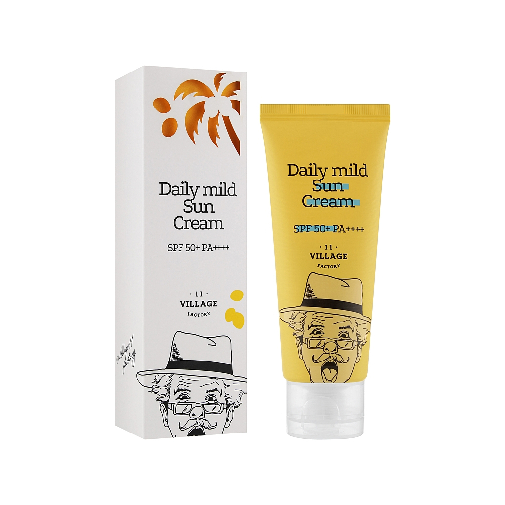 Засіб від засмаги Village 11 Factory Daily Mild Sun Cream SPF 50+ PA++++ 50 мл (8809663751159) - зображення 2