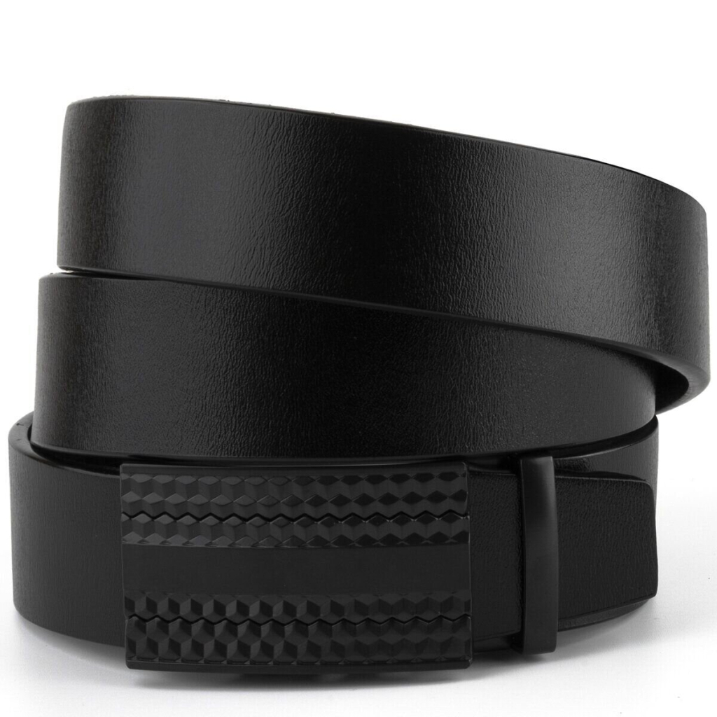 Ремінь Vintage Чоловічий з автоматичною пряжкою мозаїка Чорний (20299) - зображення 1