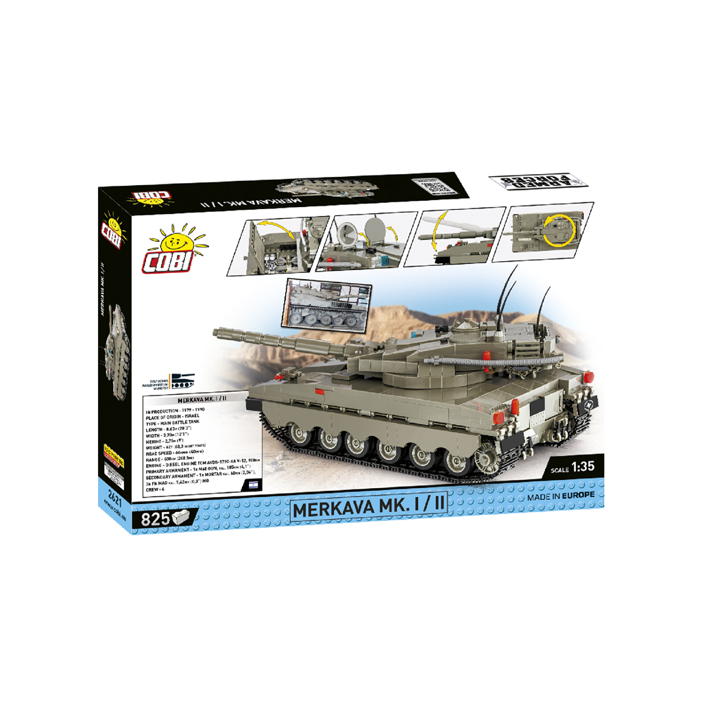 Конструктор Cobi Танк Меркава Mk 1, 825 деталей (COBI-2621) - зображення 9