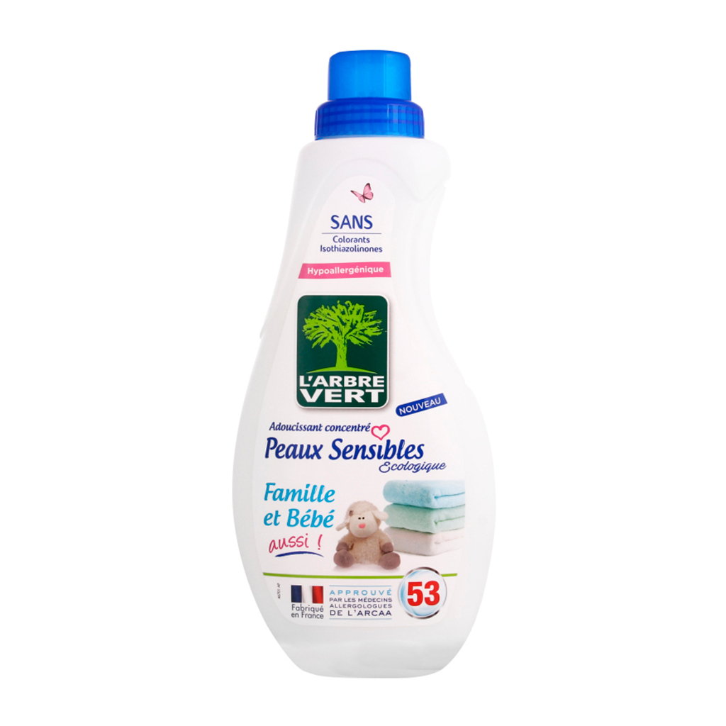 Кондиціонер для білизни L'Arbre Vert пом'якшувач Чутлива шкіра 800 мл (3450601028632) - изображение 1
